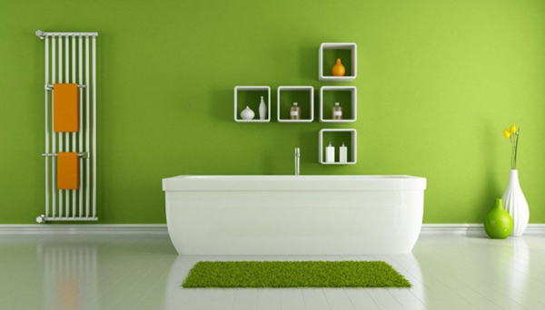 清新自然的绿色墙面涂料